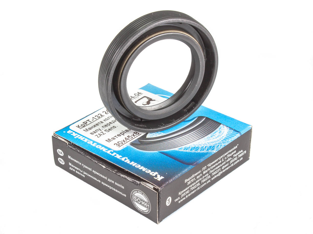 

Сальник коленвала передний Таврия, Славута, ЗАЗ 30*45*8 (Кременчуг, АСМ)