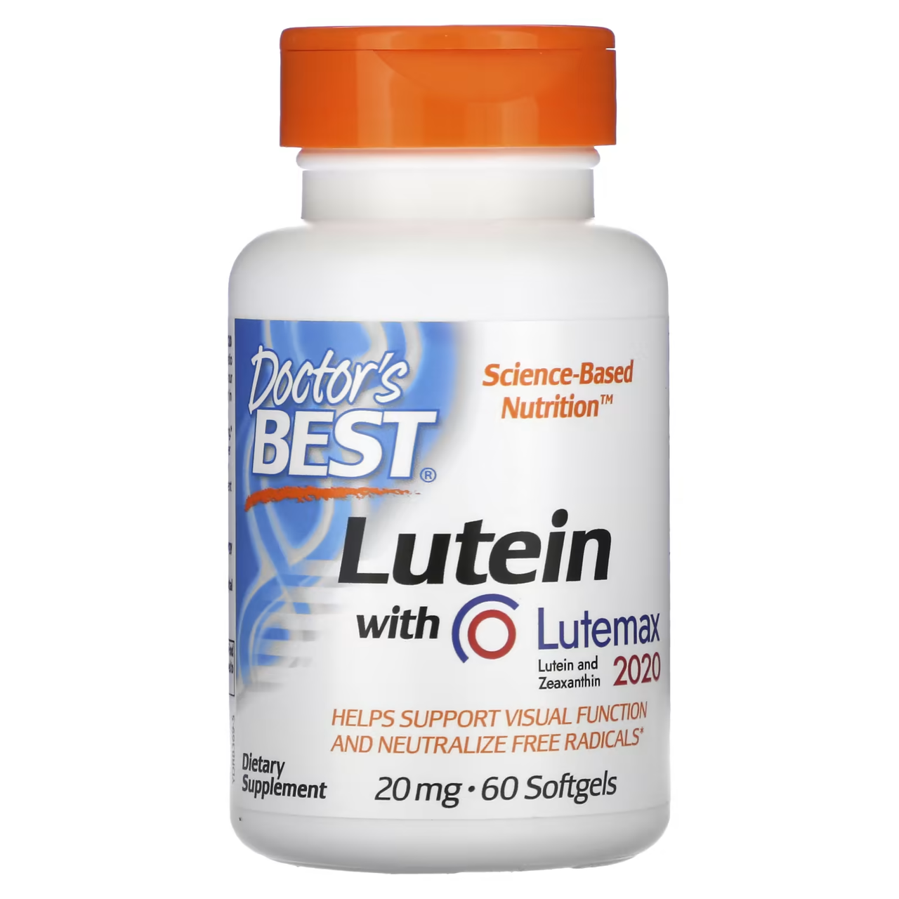 Лютеїн з Lutemax 2020, 20 мг, 60 капсул Doctor's Best