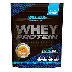 Протеин Willmax Whey Protein WPC80, 920 г Дыня