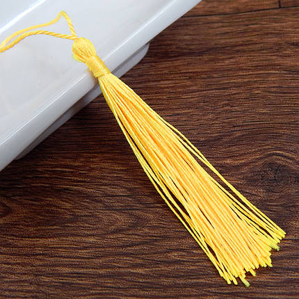 Китиця нейлонова для декору, 7 см, жовтий, фото 2