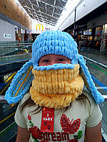 Шапка-балаклава з вушками "патріотична"