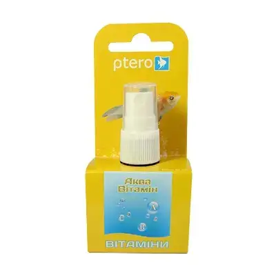 Вітаміни для риб, Ptero Аква Вітамін 30 ml. Вітамінний комплекс для всіх видів акваріумних риб.