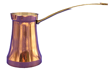 Джезва zh мідна 120 мл турка для кави по турецьки цільна для газової плити