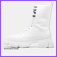 Ботинки демисезонные женские Both Gao High Boots "WHITE" / черевики Боз Гао белые
