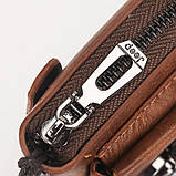 Чоловічий гаманець Jeep. Чоловічий клатч. Гаманець чоловічий місткий портмоне Чорний, фото 5