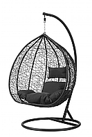 Підвісне крісло-гойдалка кокон Bonro 329 XL (чорно-сіре)