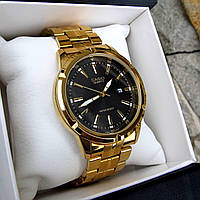 Золотые мужские наручные часы Casio / Касио