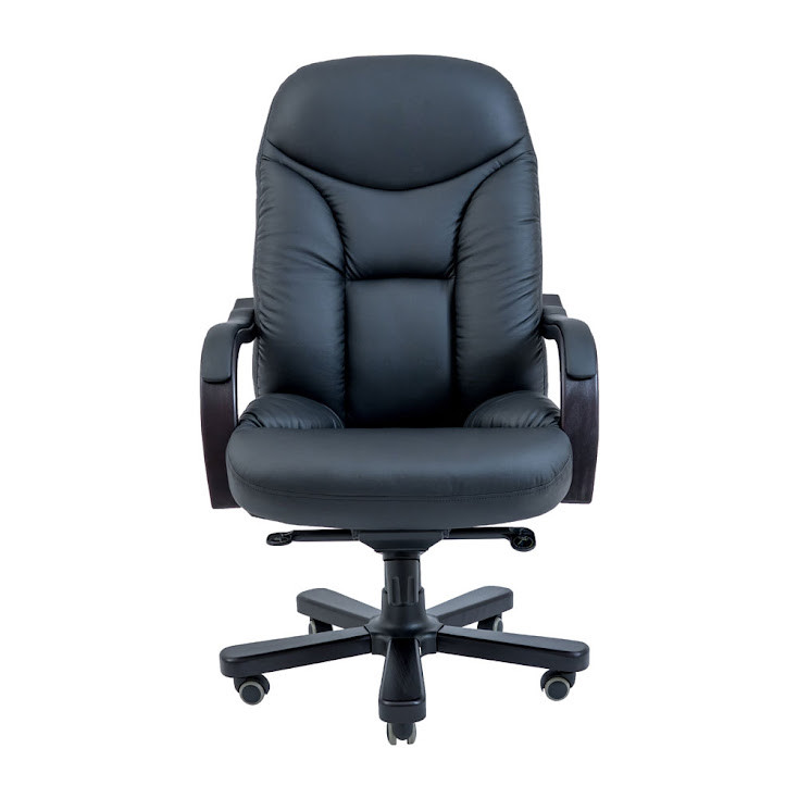 Крісло офісне для керівника МАКСИМУС ВУД М3 шкіра люкс