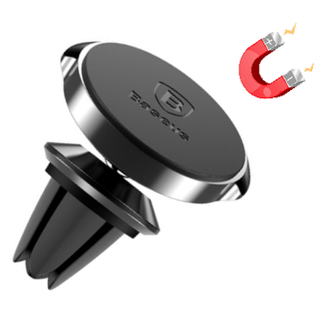 Автомобільний тримач для телефону магнітний в дефлектор на повітропровід Baseus автотримачі в машину