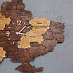 Мапа України з годинником. Багатошарова карта України. 80х50 см, фото 5