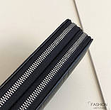Чоловічий гаманець. Чоловічий клатч. Гаманець чоловічий місткий портмоне Чорний, фото 6
