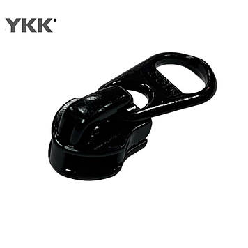 Бігунок YKK 5 RC DFL E на спіральну молнію з маленьким пулером  колір чорний 580