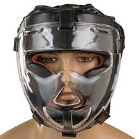 Шлем для бокса Everlast/единоборств с прозрачной маской размер M черный