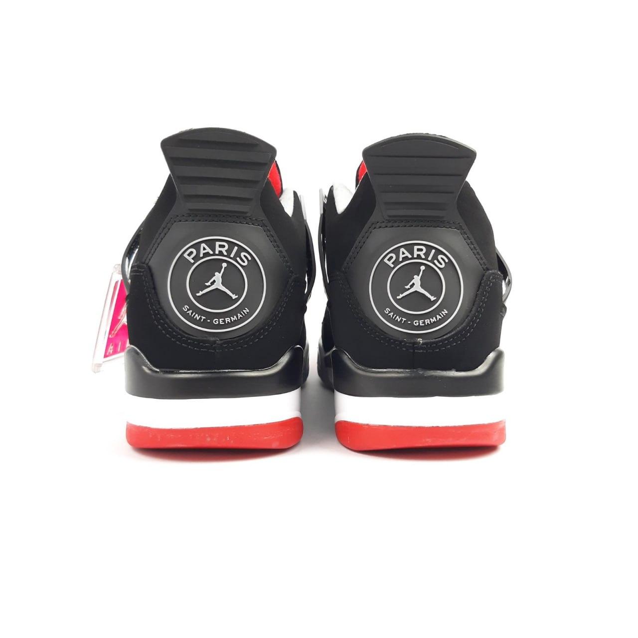 Зимние с мехом Nike Air Jordan 4 Winter Black Red мужские кроссовки Найк Джордан черные с красным 41 - 45 43 - фото 8 - id-p1990711472