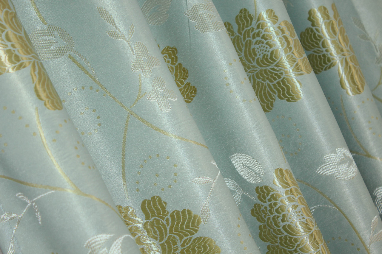 Двостороння тканина блекаут. Висота 2,8м. Колір бірюзовий. Код 353ш, фото 1