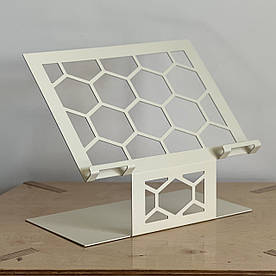 Підставка тримач для планшета металева Біла