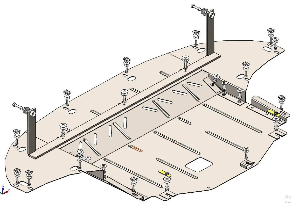 Захист двигуна Kia Ceed (з 2018---) Кольчуга, фото 1