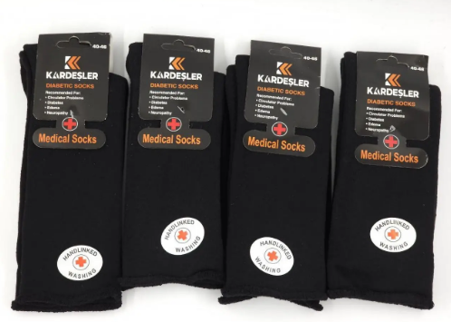 Шкарпетки чоловічі махрові «Kardesler Diabetic socks» без резинки (12 пар), фото 1