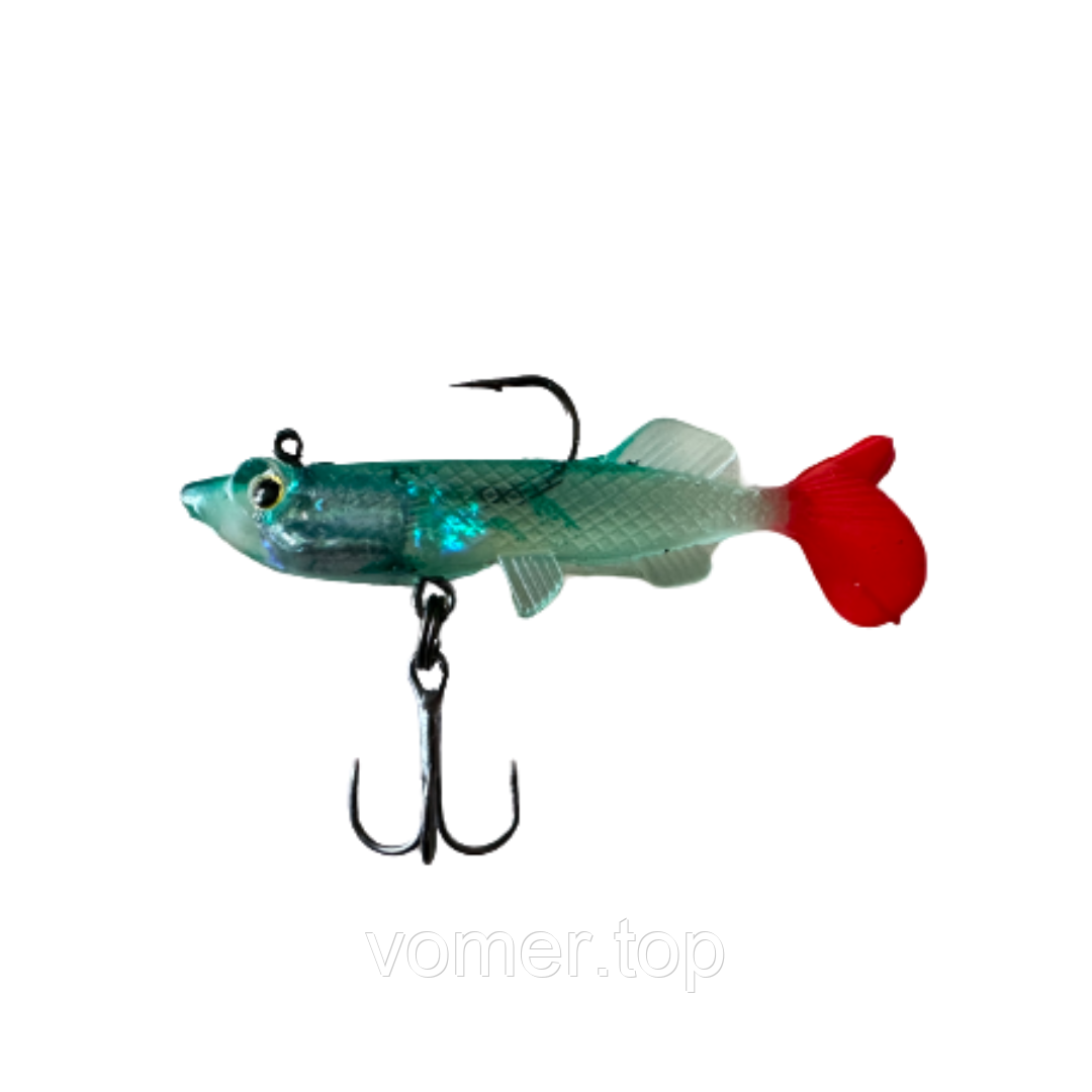Силіконовий монтаж Lucky Bait 4.8g 5шт в упаковці 6см  COL013, фото 1
