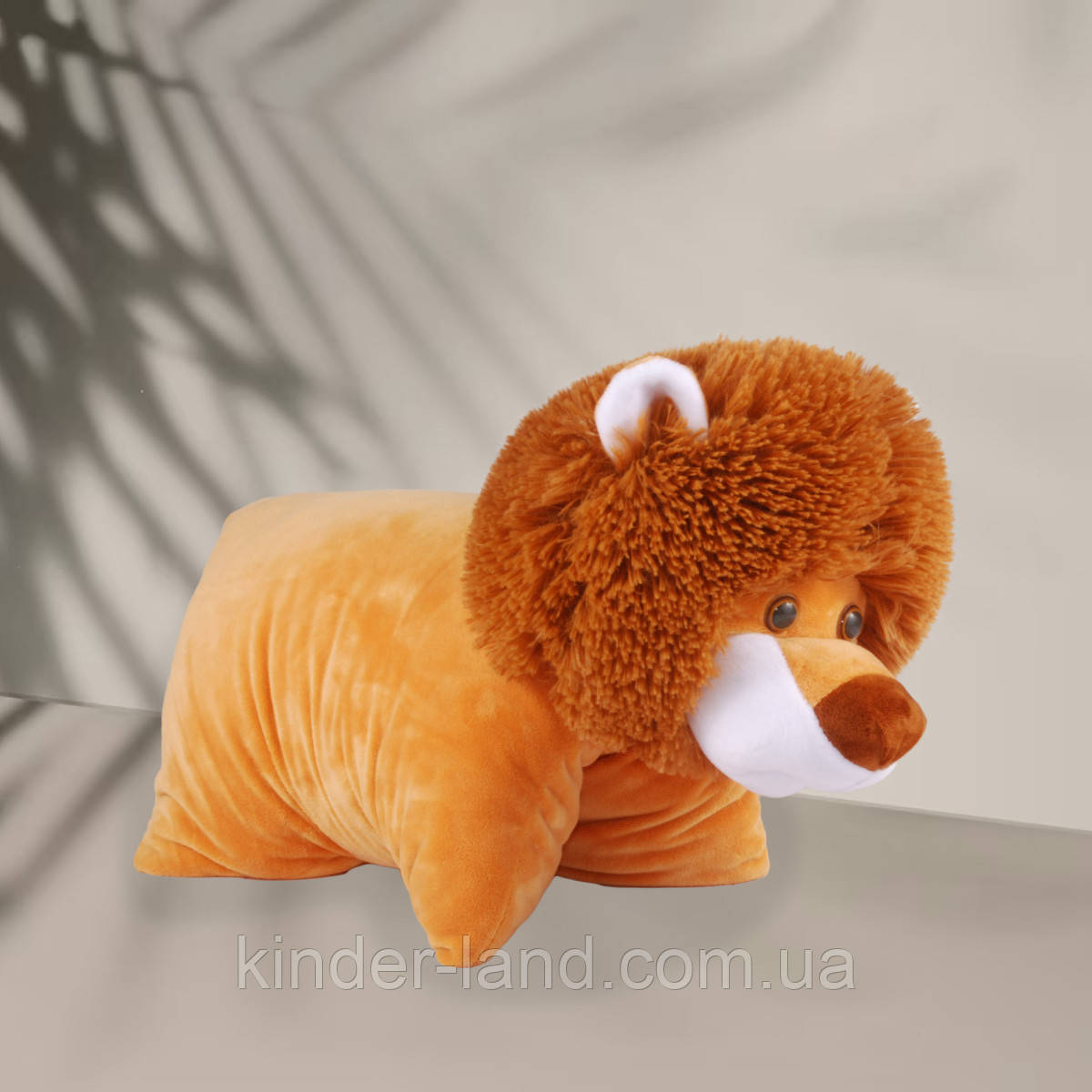 Дитяча подушка-трансформер "Лев", 47 см, фото 1