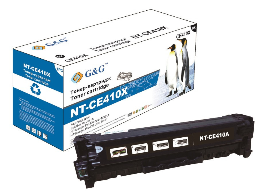 Картридж CE410X аналог для HP LJ M351/ M451/ M475 series max, G&G-CE410X Black