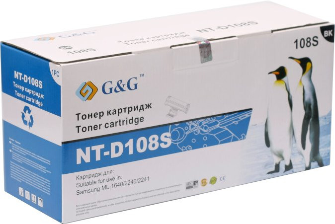 Картридж mlt d108s сумісний (аналог) для Samsung ML-1640/2240, G&G-D108S black