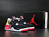 Зимові з хутром Nike Air Jordan 4 Retro Winter PSG Paris Black Red Чоловічі кросівки Найк Джордан чорні з червоним, фото 3