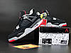 Зимові з хутром Nike Air Jordan 4 Retro Winter PSG Paris Black Red Чоловічі кросівки Найк Джордан чорні з червоним, фото 7