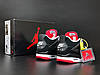 Зимові з хутром Nike Air Jordan 4 Retro Winter PSG Paris Black Red Чоловічі кросівки Найк Джордан чорні з червоним, фото 10