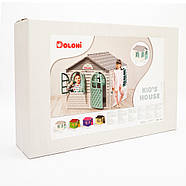 Ігровий будиночок із шторками DOLONI 02550/15 | Пластиковий будиночок для дітей, фото 6