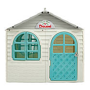 Ігровий будиночок із шторками DOLONI 02550/15 | Пластиковий будиночок для дітей, фото 3