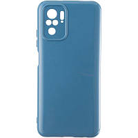 Чехол накладка для Xiaomi Redmi Note 10 / бампер на редми нот 10 / Air Color Case / Electric Blue