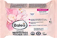 Balea Abschminktücher Pflegend 3in1 Питательные влажные салфетки для снятия макияжа 3 в 1 25 шт.