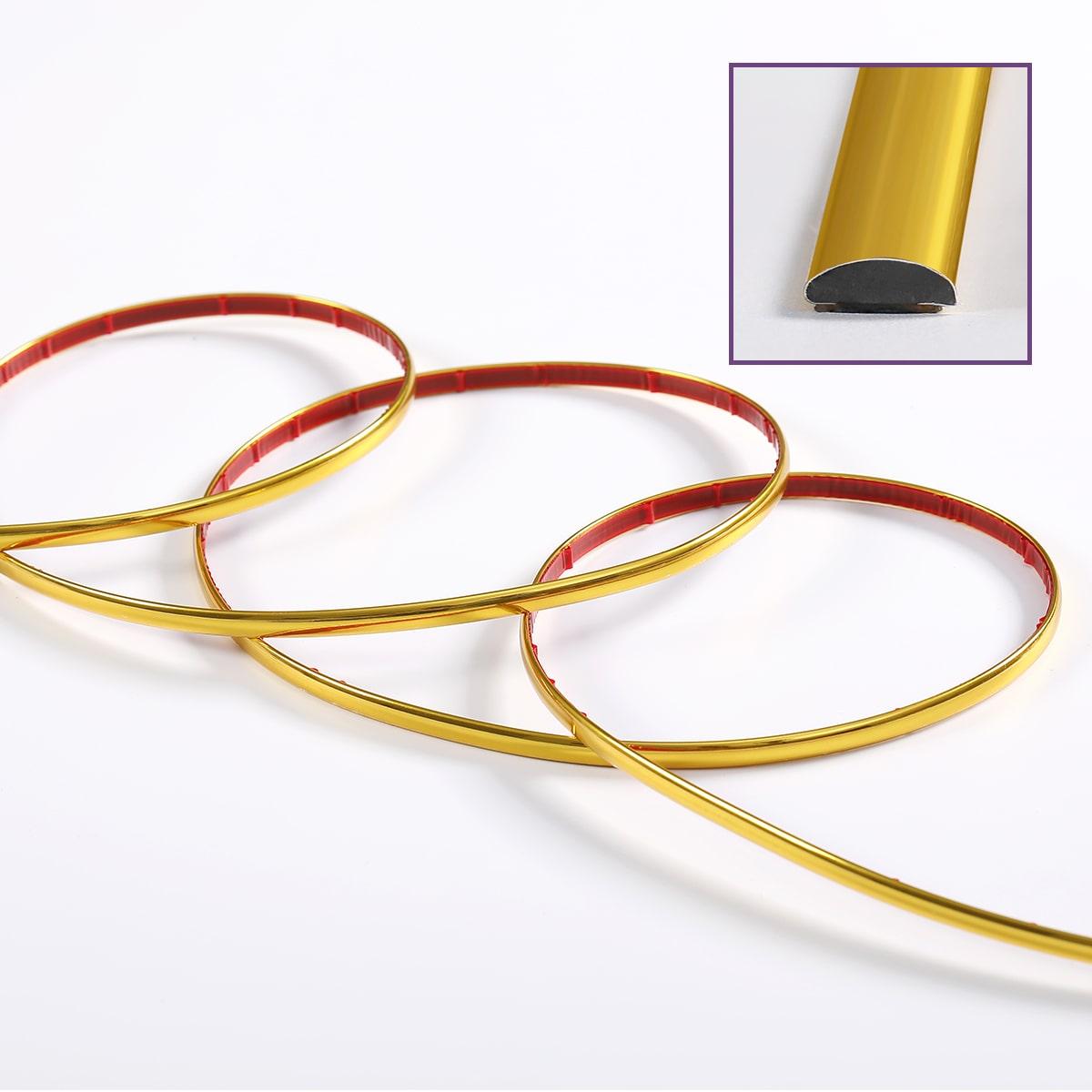 D-подібний молдинг 3m*8mm*4mm ЗОЛОТ (D) SW-00001551, фото 1