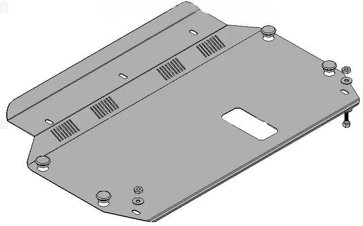 Захист двигуна Kia Rio (2005-2011) Кольчуга, фото 1