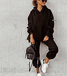 Теплий жіночий костюм на флісі Oversize, фото 3