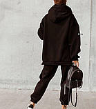 Теплий жіночий костюм на флісі Oversize, фото 4