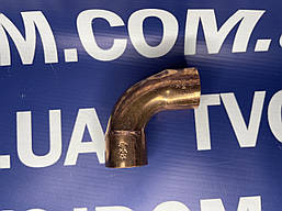 Мідна дуга двораструбна під 90º Ø28mm