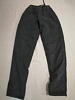 Теплі чорні джинси на травці для хлопчика 12, 13, 14, 15, 16 років