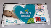 Детские влажные салфетки Pampers Sensitive 52 шт.