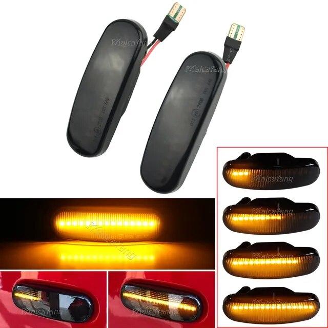 Динамічний LED-повторювач повороту в дзеркало Fiat Panda Punto Evo Stilo Qubo Peugeot Citroen Lancia Musa