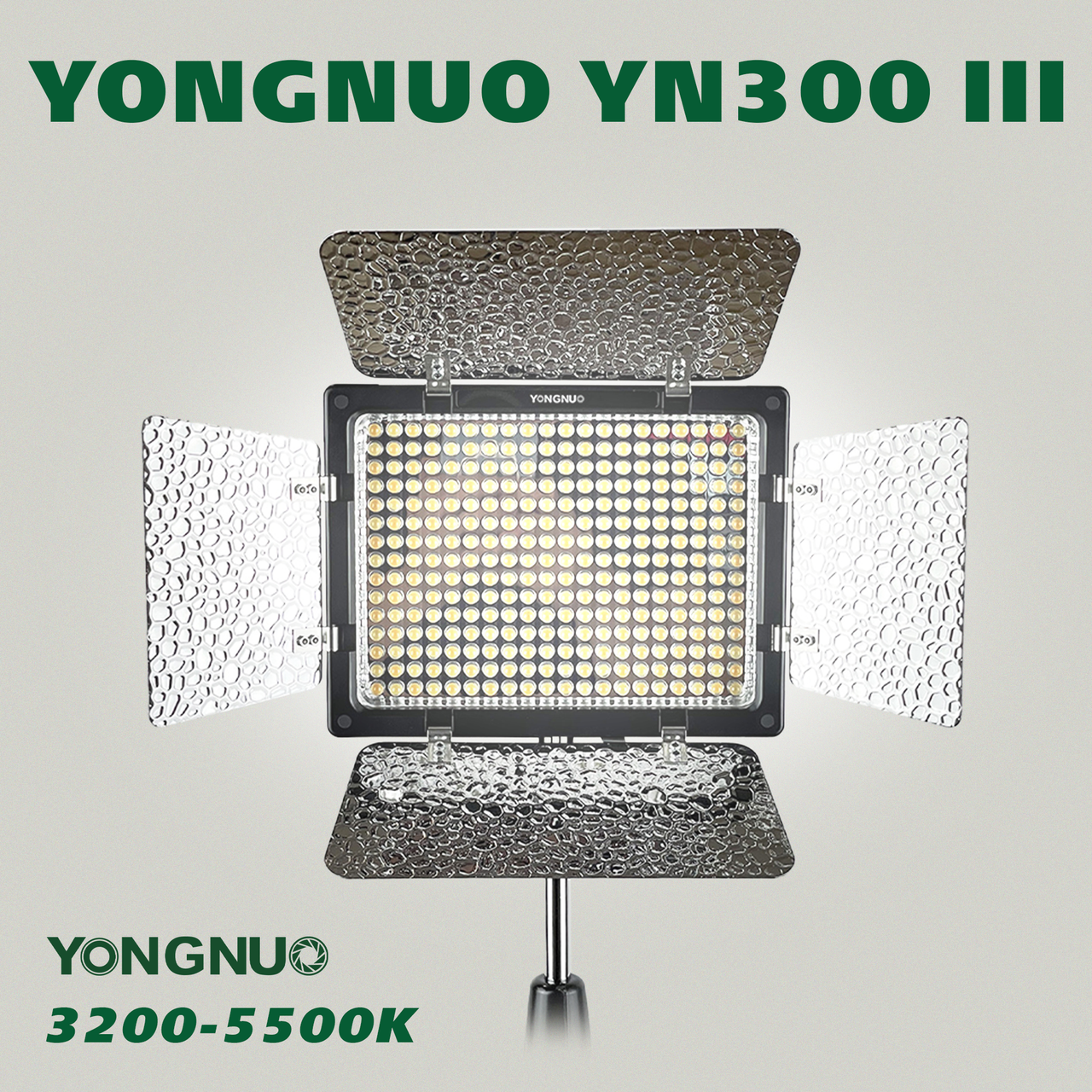 Прямокутна LED-лампа Yongnuo YN-300 III — постійне світло для фото, відео лампа для фону