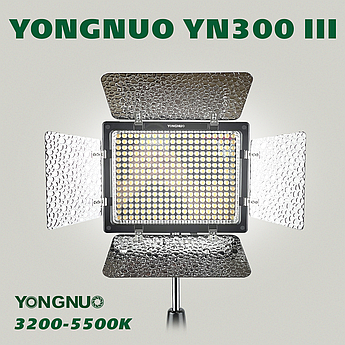 Прямокутна LED-лампа Yongnuo YN-300 III — постійне світло для фото, відео лампа для фону