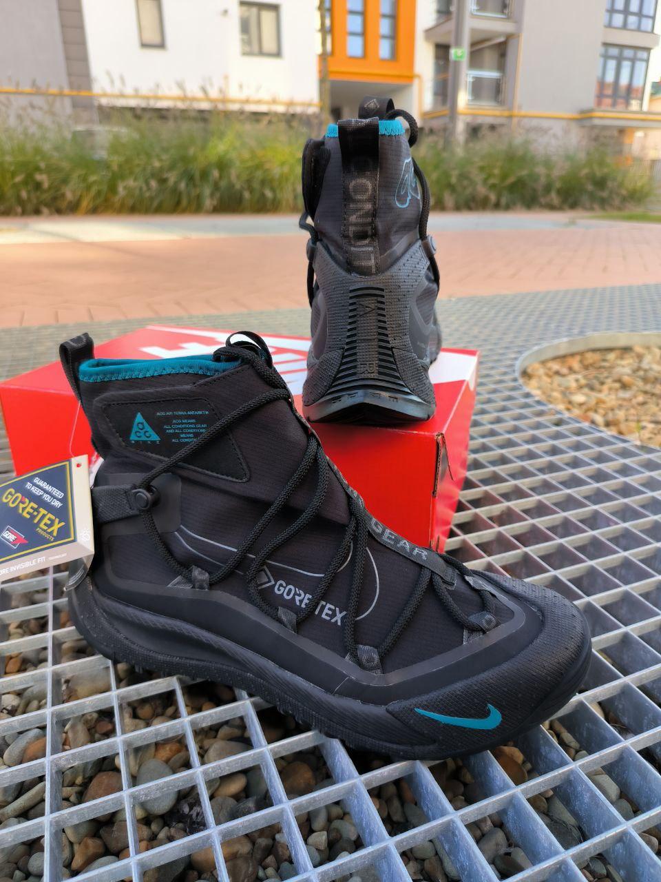 Зимові Чоловічі Кросівки Nike ACG Terra Antarktik GORE-TEX Black / Найк АСГ Терра Антарктик Гор Текс Чорні