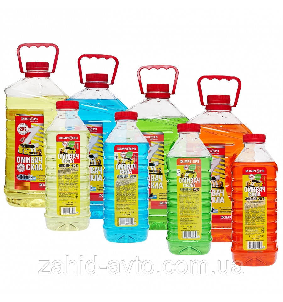 Омивач скла зимовий -20 Яблуко зелене ТМ ХІМРЕЗЕРВ (4л) пэт