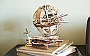 Механічний 3Д пазл Ukrainian Gears модель Глобус, фото 2