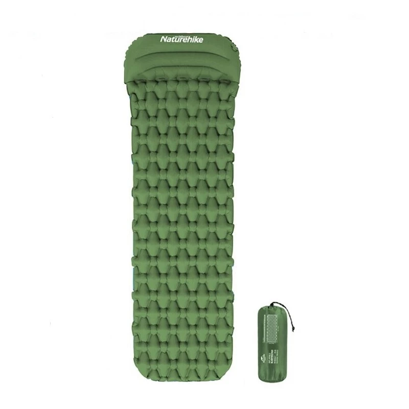 Матрац надувний з подушкою Naturehike FC-12  NH19Z003-P army green