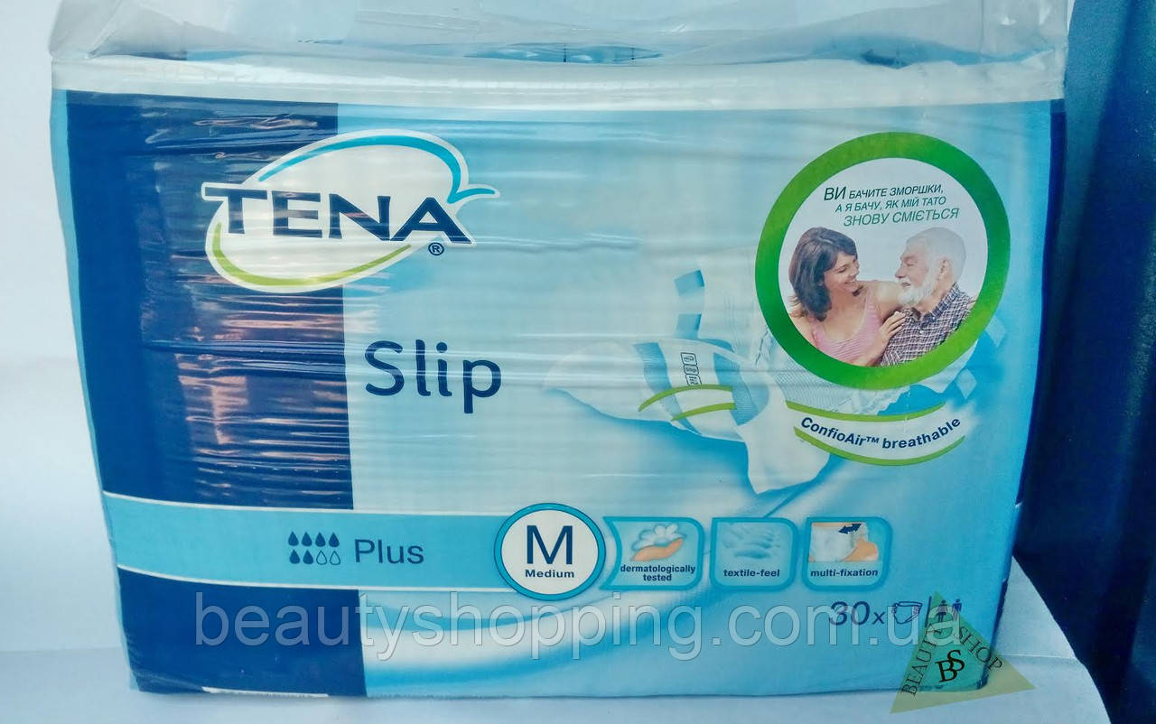 Купити Підгузники Tena Slip Plus M 6 крапель 30 штук, ціна 597 ₴ - Prom ...