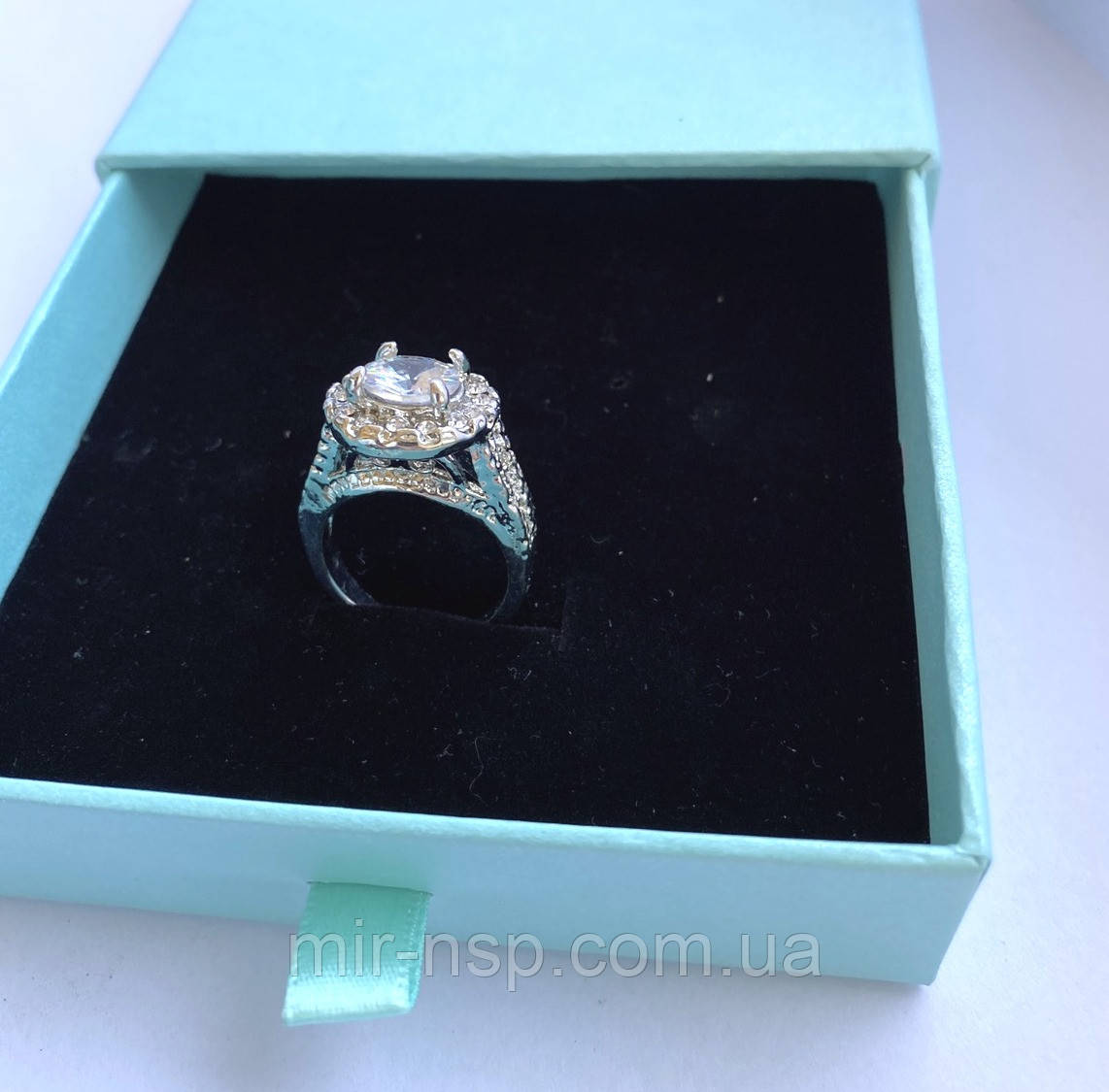 Кільце з фіанітом розмір 18, фото 1