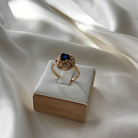 Каблучка позолота Xuping Кільце перстень з камінцем Золото 17 р R16036